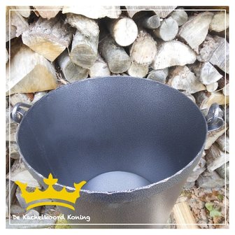 Stoere stalen Zweedse hout - as emmer. 