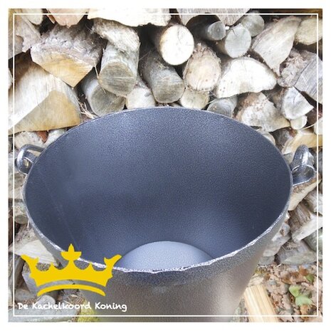 Stoere stalen Zweedse hout - as emmer. 